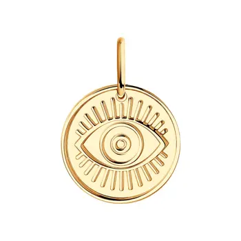 

Sokolov gold pendant, fashion jewelry, 585, women's male, pendants for neck women
