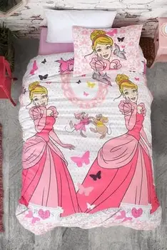 

Cinderella Single Terry Cotton Duvet Cover Set Easy to Iron bedding sets European size luxury comforter bed home textile