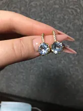 EMMAYA-Pendientes llamativos de 10 colores diferentes, bisutería con cierre de tipo botón, elementos naturales