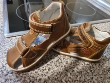 Apakowa-zapatos de Punta cerrada para niños pequeños, sandalias ortopédicas deportivas de cuero pu, zapatos de verano, 2019