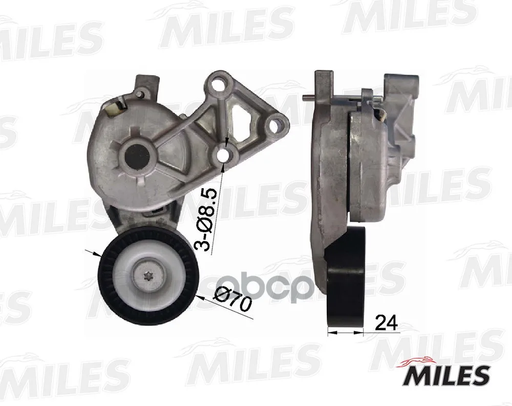 Ролик Ремня Приводного Vag 1.9tdi Miles Ag00056 Miles арт. AG00056