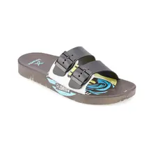 Черные мужские тапочки с пряжкой KINETIX