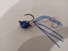 Rubber Skirt Bait Shrimp Boating Lead Fishing-Lure Jighead Madai Jig 40g Saltwater BLUX