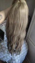 ALAN EATON-Peluca de cabello sintético para mujer afroamericana, cabellera artificial largo ondulado con flequillo, color negro, marrón y dorado, resistente al calor
