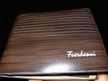 Cartera Vintage de cuero para hombre, cartera masculina de lujo, corta, ajustada, con Clip para dinero, tarjetero, Portomonee