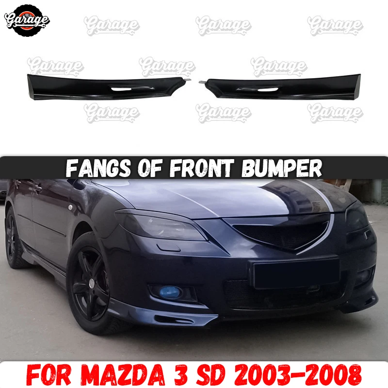 Fangs of front bumper for Mazda 3 SEDAN BK 2003-2008 ABS plastic cover pad  body
