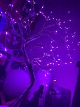 Night-Light Table-Lamp Battery-Operated Bedside Copper-Wire Tree Bedroom Home-Decoration
