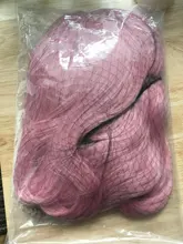 ALAN EATON-Pelucas sintéticas para mujer, cabelleras de contextura ondulada, largas, de color negra y rosada, con degradado, de pelo natural de fibra de alta temperatura