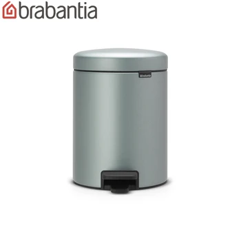 

Бак мусорный Brabantia "NewIcon" с педалью, мятный металлик, 5л. 112942
