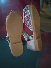 Zapatos con lazo de encaje de lentejuelas para niñas, zapatillas de baile de princesa con perlas bonitas, informales, para fiesta, boda, D721, novedad de 2020