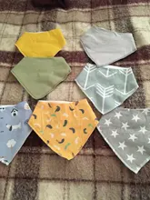 Civarua-Baberos de algodón orgánico para bebés, Bandana para recién nacidos, Baberos Súper suaves, 100%, 8 Uds.