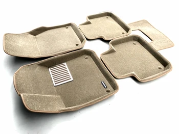 

Textile 3D mats euromat3d luxe in the salon for Volkswagen Touareg (2018-) with a metal subspot