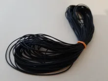 Correa de cuerda de rosca encerada de 0,5-2,5mm, collar, cuentas de cuerda para fabricación de joyería, pulsera Shamballa Diy, novedad