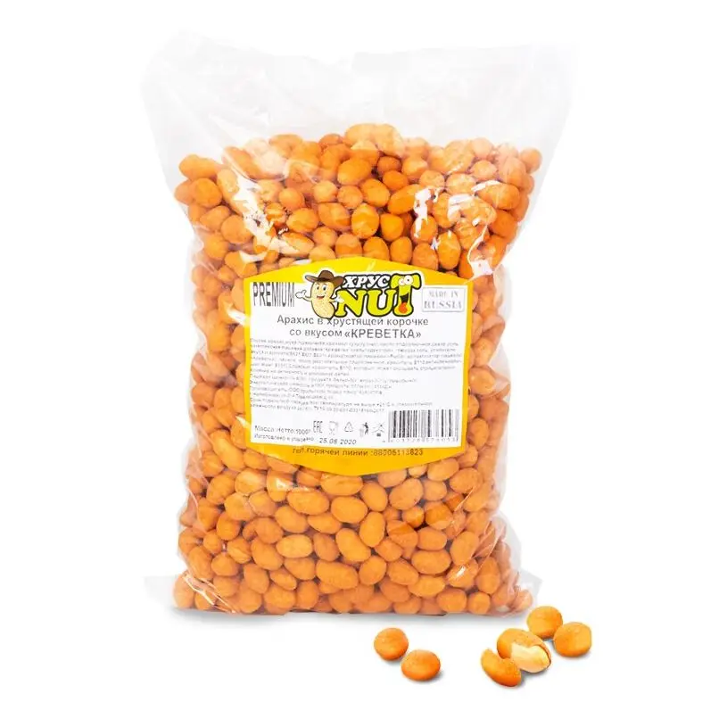 Cristnut peanuts in crispy crust premium (shrimp) 1000 GR, nuts, peanuts, nut, snack