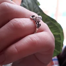 Anillo de compromiso de dos sirenas con perlas para mujer, joyería de boda, Color plata antigua, regalos de amor