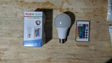 Spotlight Changing-Lamp Dimmable-Light Led-Bulb Smart-Control 16color 220v E27 Led 110v
