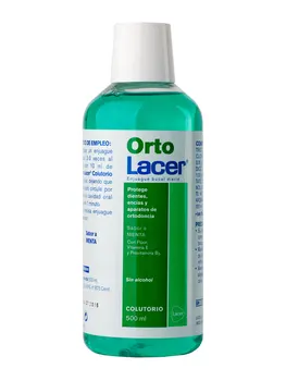 

Lacer orthodent colutory fresh mint 500 ml mouthwash with fresh mint flavor