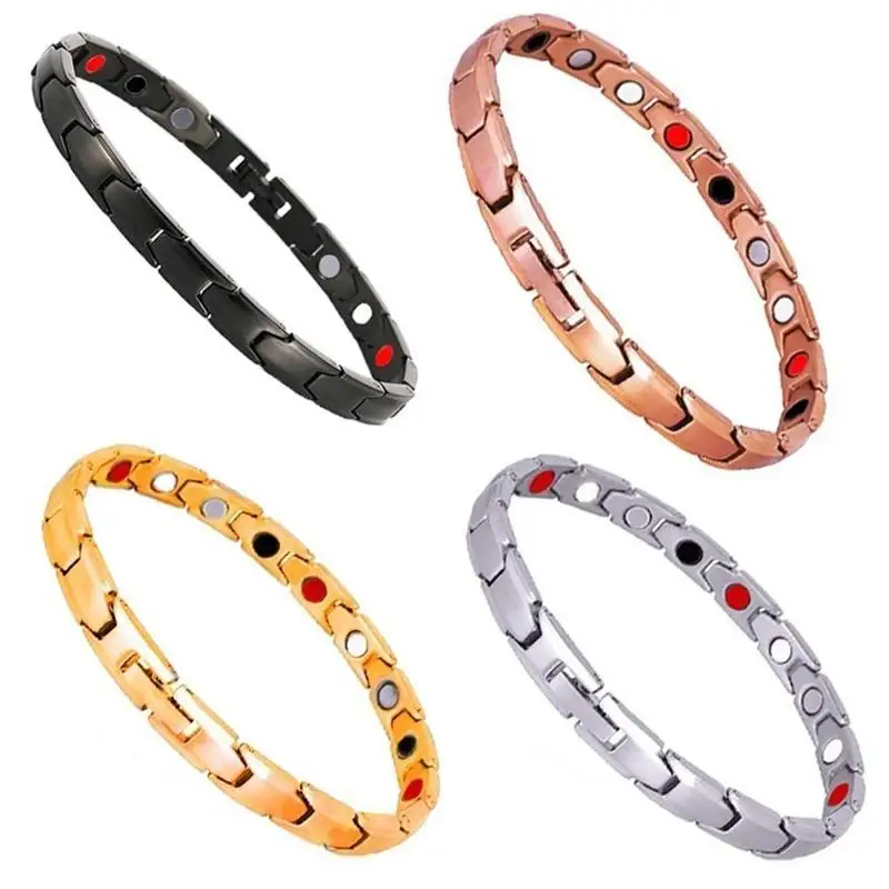 Magnetic Bracelet Lymph Drainage Therapeutic Detox Women Men Retro Creative Bracelet Health Care Fat Burning Slimming