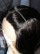 Peluca recta con corte Bob de 13x4 para mujer, cabello humano de encaje, prearrancado con pelo de bebé, Remy brasileño, cierre de Bob corto, color negro