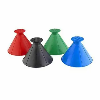 

Ice Scraper Windshield Cone Shaped Snow Shovel Tool Outdoor Ice Shovel Funnel Car Rearview Mirror Snow Remover Tool