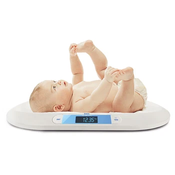 

Daga BB-20 - Báscula para Bebé con Diseño Curvo, Diseño Slim de Alta Precisión, Función TARA, Display XL Retroiluminado,