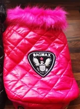 New Arrival Noble Pet Dogs Winter Vest Coat Fur Collar Russia Classic Dogs Clothing Soft