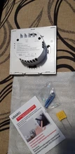 UBARO-Interruptor táctil con Panel de cristal blanco, pulsador estándar europeo de luz Ac230v, 1 Banda, Control único, lámpara de pared