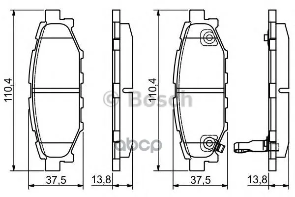 Колодки Тормозные Дисковые 0986495119 Bosch арт. 0986495119