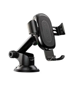 

MOBILE HOLDER WITH WIRELESS CHARGER AND ADJUSTABLE ARM FOR THE CAR IN COLOR BASEUS