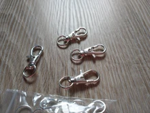 20 piezas de broche de pinza giratoria para llaveros, broche de pinza giratoria de oro, plata y bronce, llavero, accesorios de anillo de tecla dividida, cierres para fabricación de llaveros de 32mm