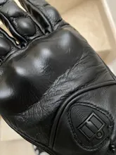 Guantes de motocicleta unisex de cuero y carbón para invierno, guantes de moto para hombre y mujer, para motocross, ATV