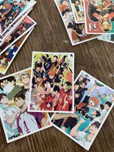 Haikyuu-Lote de 24/25 unidades de Anime japonés Pegatinas para coche, portátil, mochila de bicicleta, bricolaje, impermeable, PVC, pegatinas de juguete