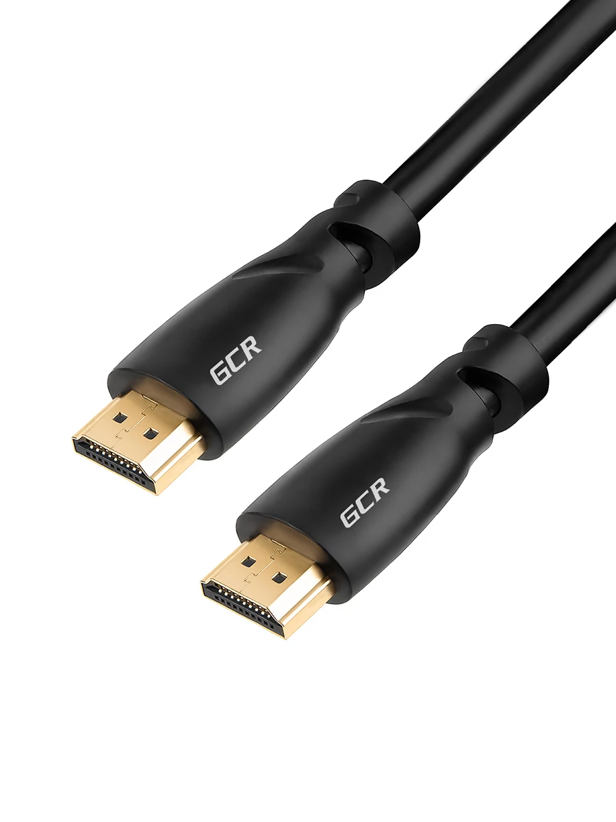 GCR Кабель нейлон HDMI to 4K Ultra HD TV для ПК монитора Smart PS Xbox cable for Sony Samsung LG Xiaomi HP черный