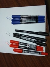 9 unids/set marcador permanente de pintura grasa impermeable lápices negros para el neumático marcadores de secado rápido bolígrafo de firma de papelería suministros