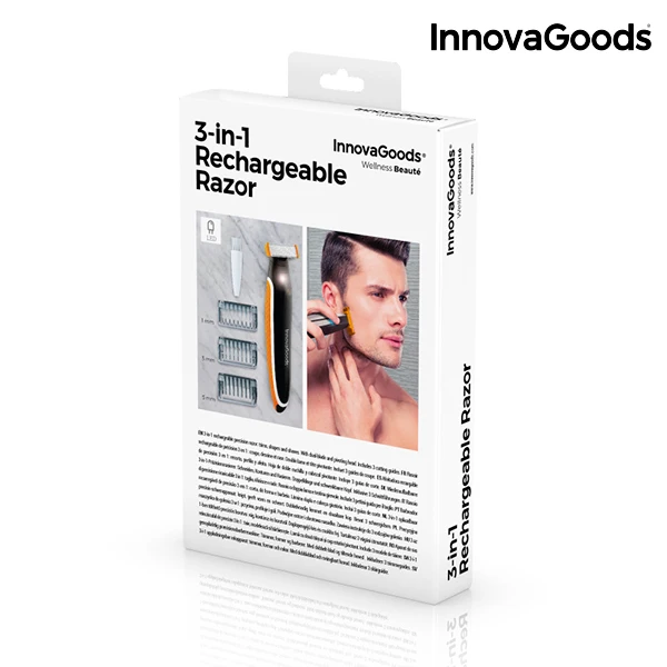 InnovaGoods 3-в-1 Перезаряжаемые электрическая бритва