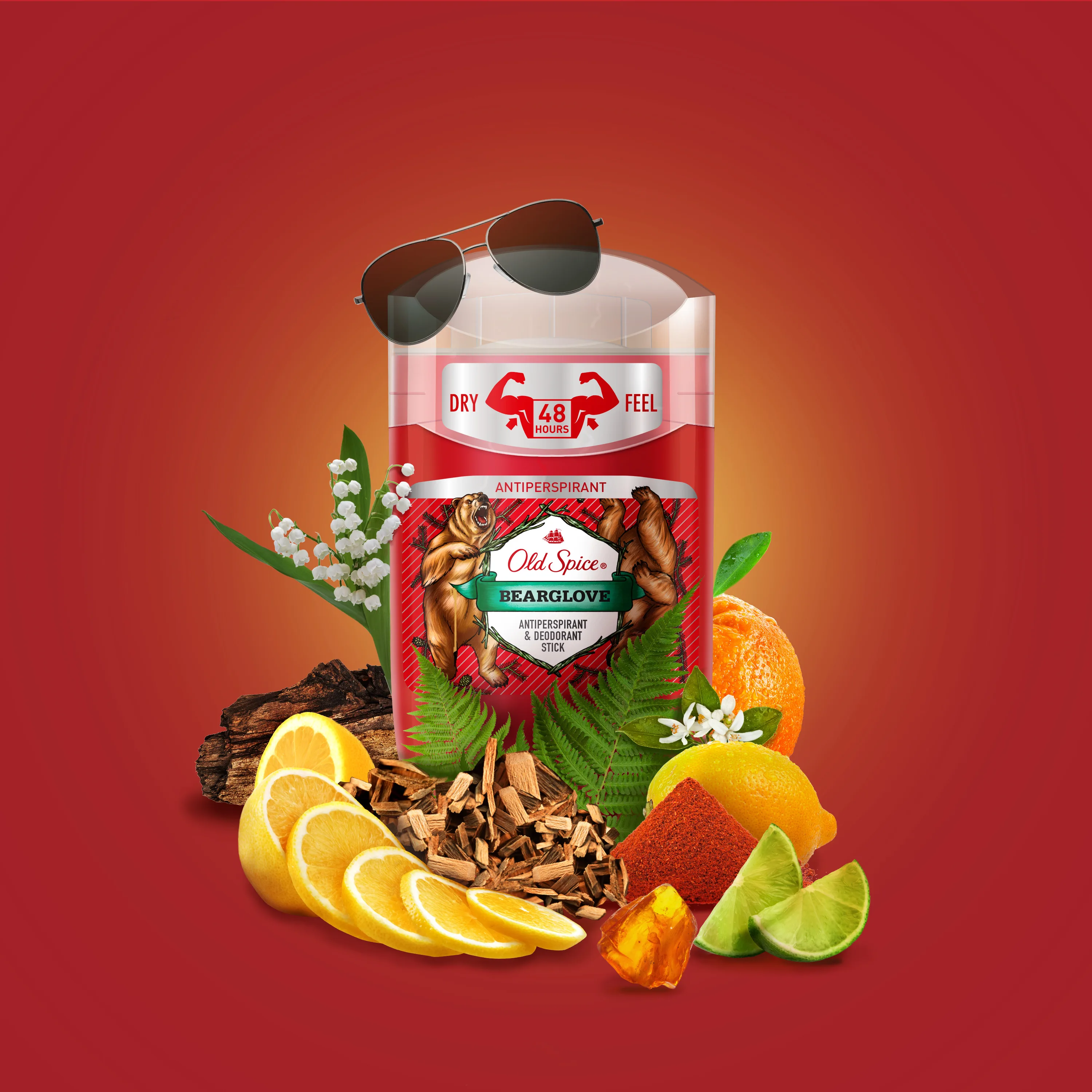 Твердый дезодорант-антиперспирант Old Spice Супермощный аромат Bearglove 50 мл