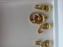 Cajón de sol antiguo para escritorio, tirador de puerta perilla para muebles, Hardware, mango de Pin de anillo, tono bronce, 40 Uds.