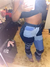 Liooil-pantalones vaqueros acampanados con cintura alta, ropa de calle con bolsillos, Sexy