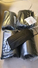 10-200 Uds desechable médico boca máscara Anti polvo máscara negra 3 capas no tejida respirar Facial máscara de filtro máscara quirúrgica