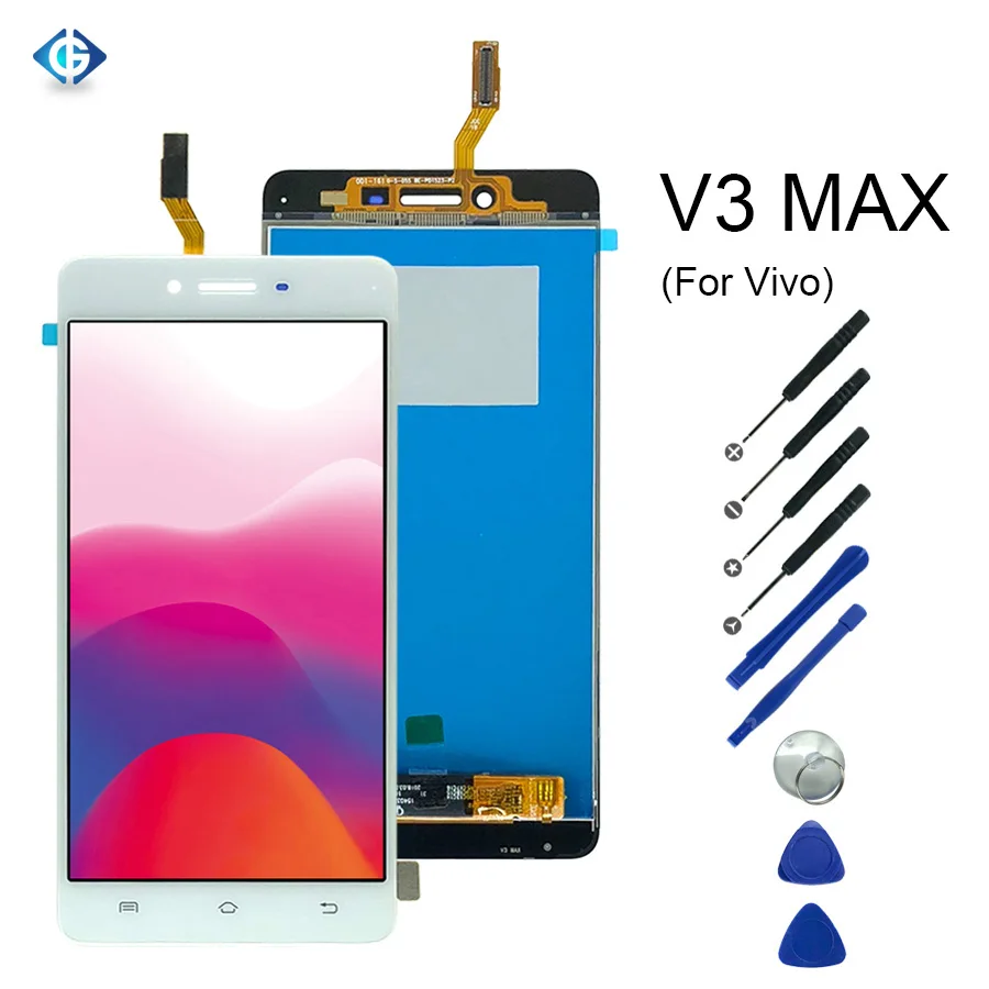 5,5 ''полный комплект для VIVO V3 MAX ЖК-дисплей сенсорный экран панель дигитайзер сборка для Vivo V3max запасные части датчик
