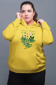 

Angemiel Wear Savage Wild Save Yellow Women 'S Hooded Sweatshirt