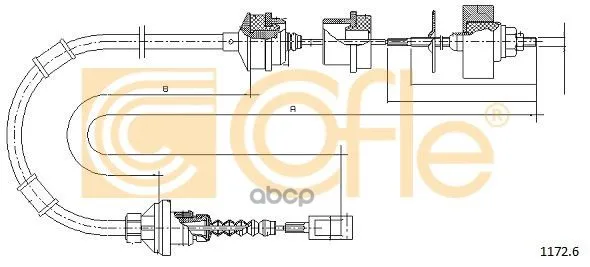 Трос Сцепления Fiat Ducato 1.9tds Gear Ml 98- Cofle арт. 1172.6