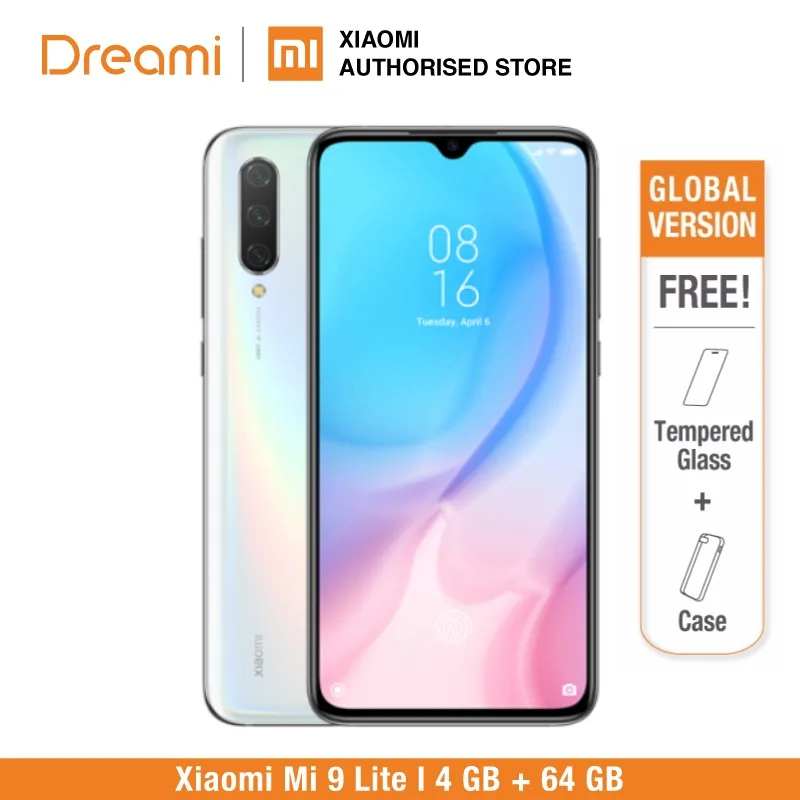 White 64GB Глобальная версия Xiaomi mi 9 Lite 64 Гб rom 6 Гб ram() mi 9 lite64 ГБ, mi 9 lite, mi 9lite64 - Color: White 64GB