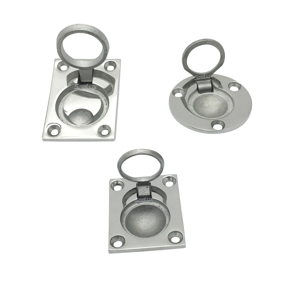Sealux Marine Grade Edelstahl 316 Boat Flush Lift Ring Griff viele Größen für Boot Yacht – Detail 6