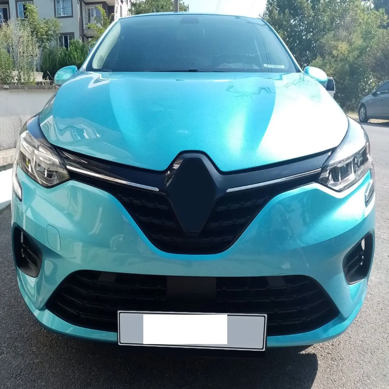 Хромированная передняя решетка для Renault Clio 5 HB 2 шт. отделка из нержавеющей стали