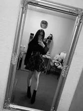 Wool Skirts Short Mini Tutu Plaid Lace-Up Gothic Lolita High-Waisted Winter Qiukichonson