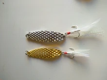 Spoon Fishing Lures Trout Artificial-Bait Bass-Tackle Metal Spinner Silver Pike 15g 10g