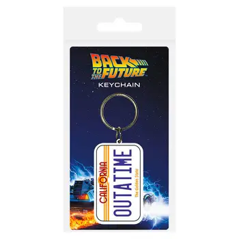 

Keychain rubber License Plate Back to the future