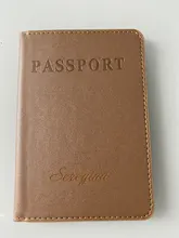 Funda de pasaporte de cuero mate grabada, personalizada, para hombre y mujer, para viaje, tarjetero