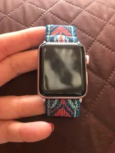 Correa de nailon elástico para Apple Watch, banda Bohemia de 42mm, 44mm, 38mm y 40mm para iwatch 6 SE 5 4 3